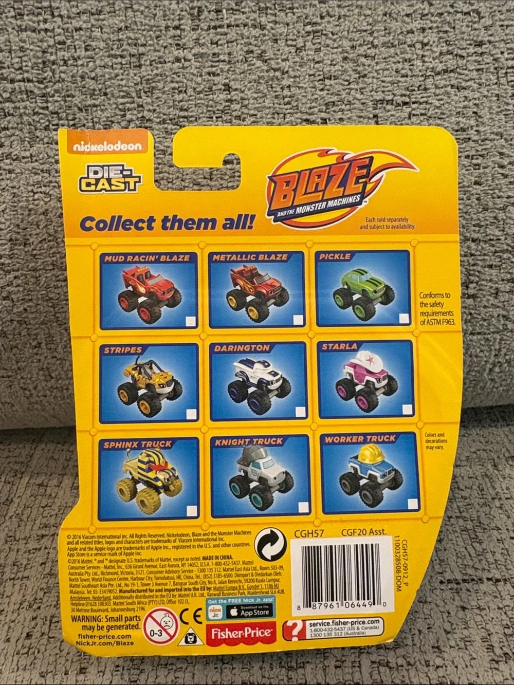 Blaze and the Monster Machines - set of 4 - New in original packaging- die cast